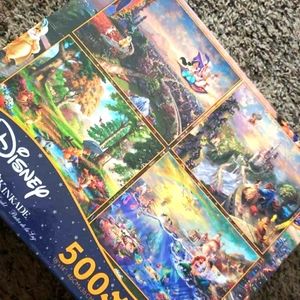 2 Disney Thomas kinkade puzzles